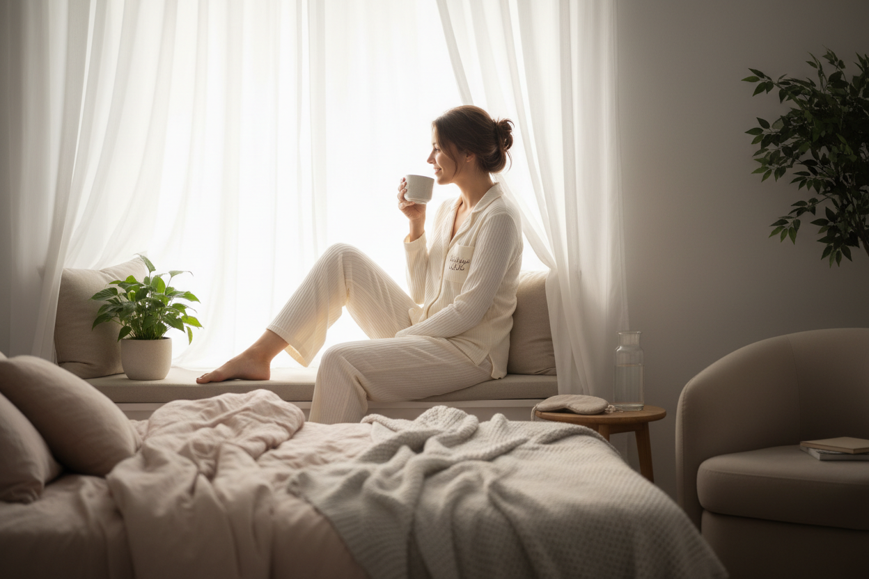 Unwind in comfort that feels as good as it looks. Soft Nights by Lil K is a women’s pajama collection designed for slow evenings, cozy mornings, and effortless relaxation. Crafted with soft, breathable fabrics and timeless silhouettes, each piece blends comfort with understated style. From lounging at home to winding down after a long day, this collection was made to move with you—light, cozy, and beautifully wearable. Thoughtful details and flattering fits make Soft Nights by Lil K your go-to for elevated 